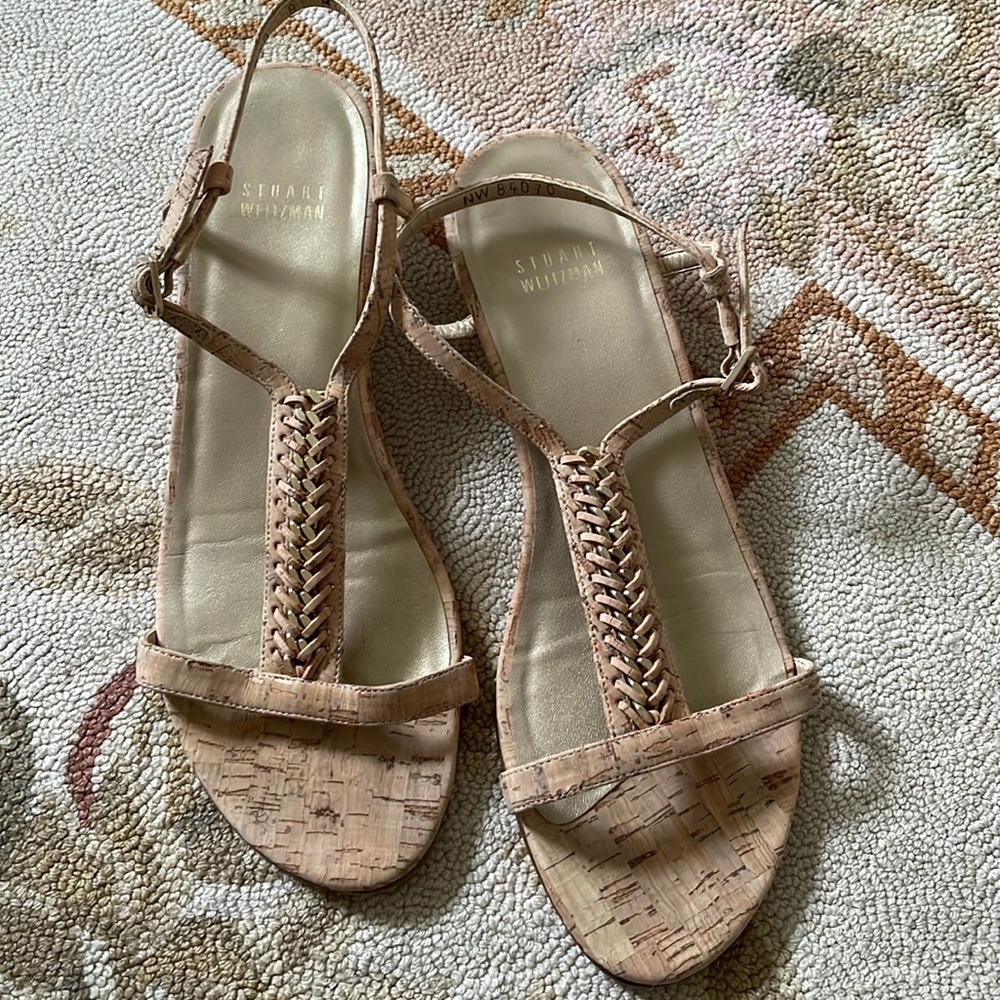 Stuart Weitzman Cork wedge sandal